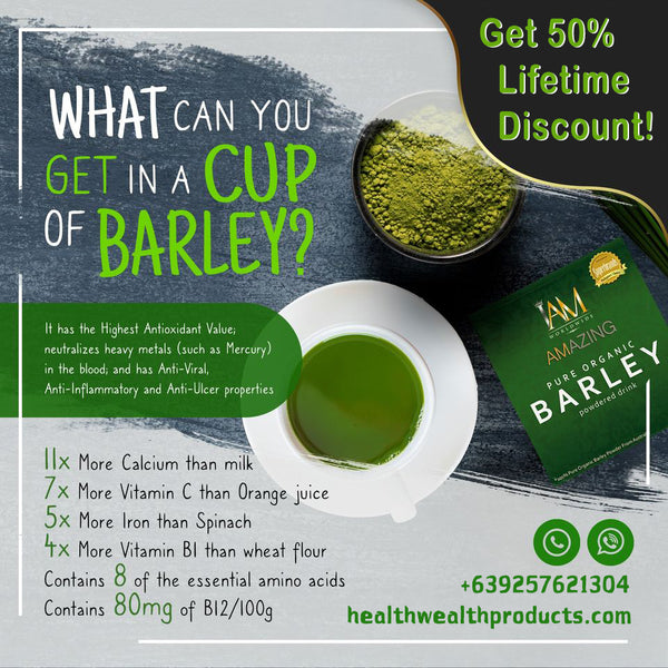 Pure Organic Barley  1 Box | Free Shipping | Cash on Delivery