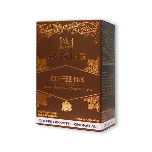Amazing Coffee Mocha with Barley and Alkaline | 1 Box | 10 Sachets | Free Shipping